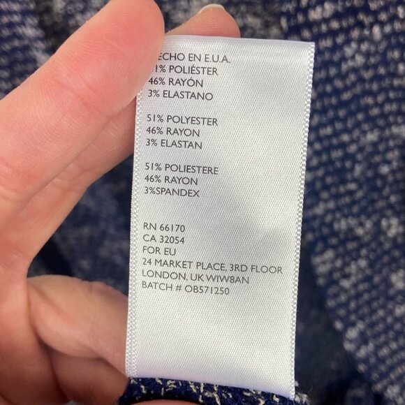 Urban Outfitters Slouchy Open Front Blue Cardigan Stretch Knit Long Oversized S - Picture 8 of 8